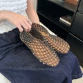 Women Jelly Flats Lightweight Breathable SlipOn Ballet Flats for Summer Beach and Outdoor Travel-belleandkai.com