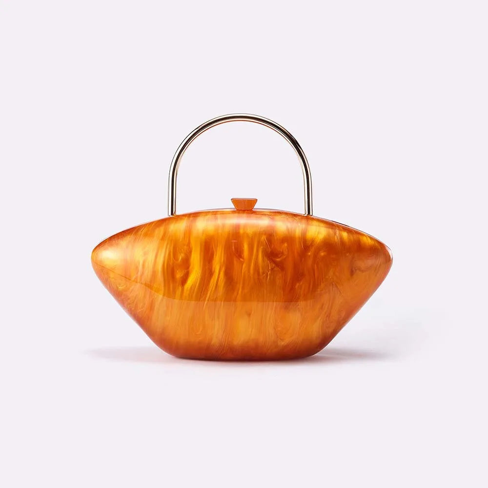 Acrylic women's elegant banquet bag, fashionable, compact and exquisite handbag, wedding evening dress bag, diagonal cross bag-belleandkai.com