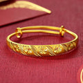 Sparkling Starry Sky Women's Bracelet, 24K Pure Gold AU999, Shining Like a Galaxy on Your Wrist-belleandkai.com