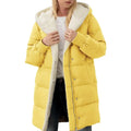 Womens Winter Warm Coats Sherpa Fleece Lined Long Hooded Puffer Jacket-belleandkai.com