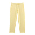 Fashion Yellow Blazer Woman Elegant Chic Pockets Double Buttons Long Sleeve Loose Coat 2025 New spring Office Lady Solid Suits-belleandkai.com