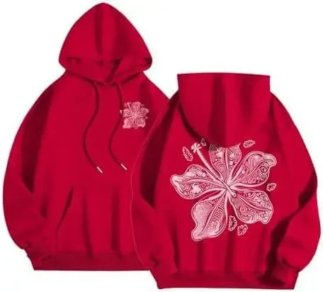 Fashionable Sporty Hoodie Casual Shoulder-Length Sleeve Printed Comfortable Polyester Women's Sweatshirt Trendy Streetwear-belleandkai.com