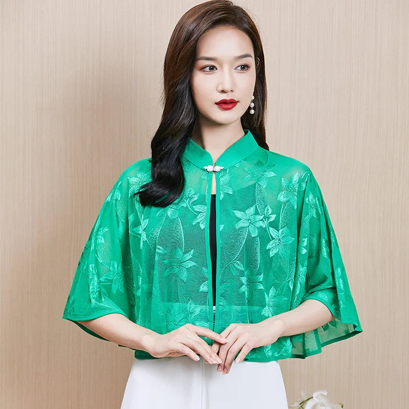 Cloak Summer Capes Ponchos Coats Fashion Clothes Women Clothing Tops Streetwear Party Vintage Casual Elegant Outerwear-belleandkai.com