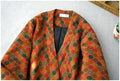 Winter New Cotton Jacket Women All-match Loose Plus Size Chinese Style Buttons Print Patchwork Comfortable Linen Oversized Coats-belleandkai.com