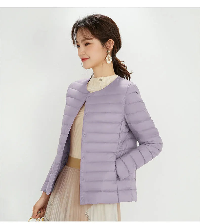 New Autumn Windbreaker 90% Duck Down Matte Fabric Lightweight Coat Ultra Light Women Warm Female Parka  Down Jackets Plus Coats-belleandkai.com