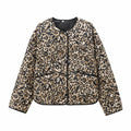 TRAF&ZA2025 Chic Trendy Printed Single Breasted Jacket Fashion Autumn Long Sleeve Coat Versatile Comfortable Short Coat? ?-belleandkai.com