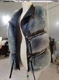 Fur Coat Women's Vest Short Clothing Autumn Winter Patchwork Slim Fashion Versatile-belleandkai.com
