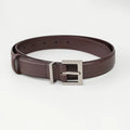 New Luxury Double Genuine Leather Belt for Women Jeans Casual Dress Square Alloy Buckle Ladies Trendy Belts Fashion Waistband-belleandkai.com