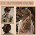 Simple Frosted Shark Hair Claws Candy Color No Slip Large Square Cross Shaped Jaw Clip For Women Girls Thin Thick Long Hair-belleandkai.com