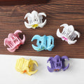6Pcs Fashion Colorful Transparent Flower Small Hair Claw Clips clamp Hairpin Barrette for Thick Thin Hair Accessories for Women-belleandkai.com