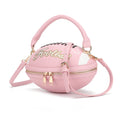 Fashion American Football Style Crossbody Bag for Women Girl’s Shoulder Bags Rugby Style Purses Designer Ball Novelty Handbags-belleandkai.com