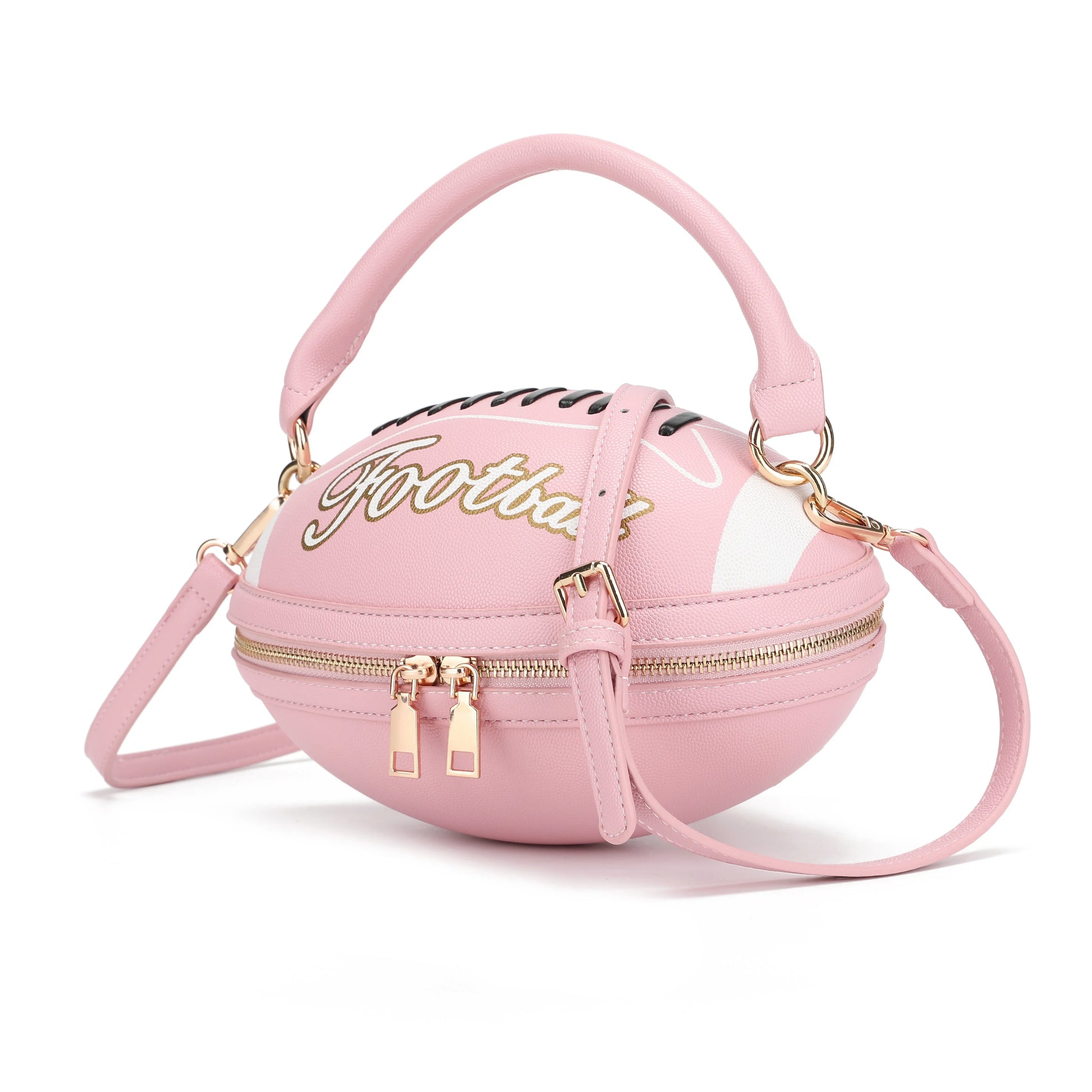 Fashion American Football Style Crossbody Bag for Women Girl’s Shoulder Bags Rugby Style Purses Designer Ball Novelty Handbags-belleandkai.com