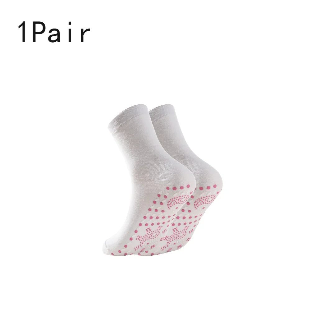 1-3Pair Self Heating Socks Winter Skiing Warm Socks Pain Relief Whole Foot One Size Socks Tourmaline Cold-Resistant for Winter-belleandkai.com