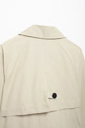 TRAF Women Autumn 2024 New Fashion Short Jacket Coat Chic Lapel Casual Double-breasted All-match Thin Coat Outerwear Mujer-belleandkai.com