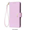 Magnetic buckle Leather Case for OPPO Realme C63 Wallet RFID BLOCKING Flip Cover Women Girls Simple Capa Fundas Coque-belleandkai.com