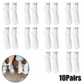 Magnetic Socks with Hands Women Men Fashion Black White Funny Cute Cartoon Eyes Couple Mid-tube Socks for Gifts-belleandkai.com