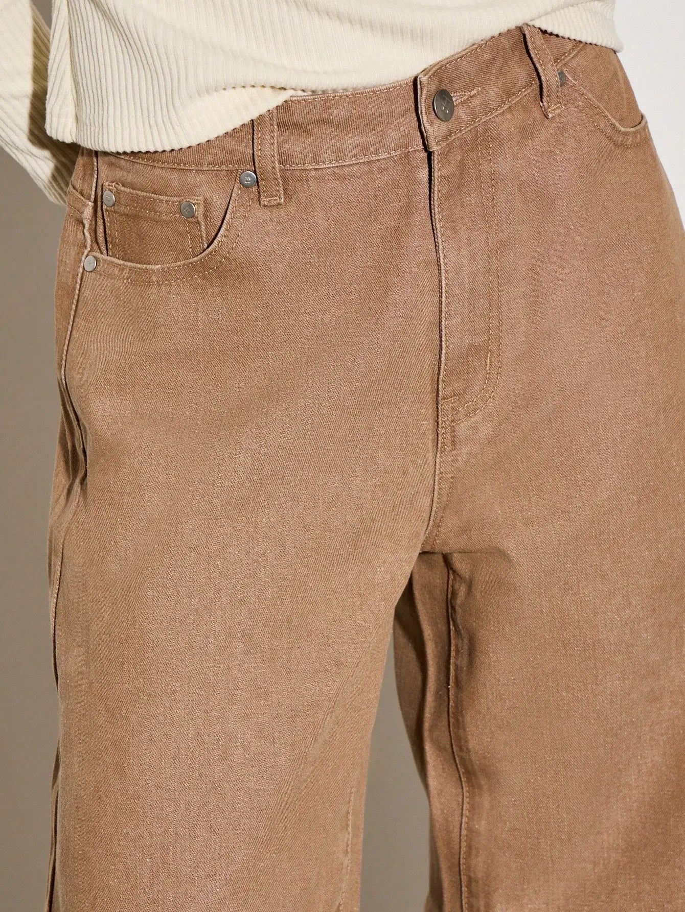 European style  American retro  high waisted wide leg jeans for women  new style for spring summer 2025  loose and slimming effe-belleandkai.com