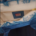 Saint Barthes European and American New Women's Large Capacity Leisure Travel Cowboy Blue Handmade Tassel Handbag-belleandkai.com