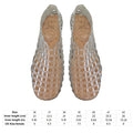 Women Jelly Flats Lightweight Breathable SlipOn Ballet Flats for Summer Beach and Outdoor Travel-belleandkai.com