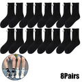 Magnetic Socks with Hands Women Men Fashion Black White Funny Cute Cartoon Eyes Couple Mid-tube Socks for Gifts-belleandkai.com