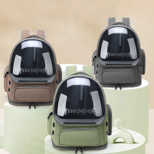 Transparent Pet Cat Carrier Bag Outdoor Travel Backpack for Cats Small Dogs Breathable Cat Carrying Bag Pet Supplies-belleandkai.com