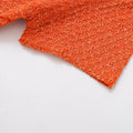 TRAFSHE Women's Fashion Summer Orange Knitwear Short Sleeve O-Neck One Button Sweater Top Knit Sequins Cardigan Women 9598092-belleandkai.com