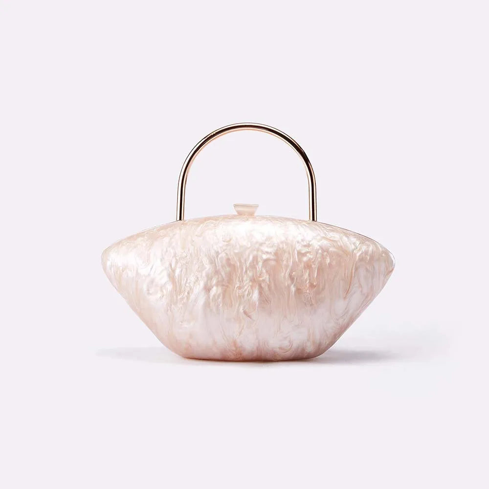 Acrylic women's elegant banquet bag, fashionable, compact and exquisite handbag, wedding evening dress bag, diagonal cross bag-belleandkai.com