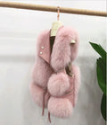 Fur Coat Women's Vest Short Clothing Autumn Winter Patchwork Slim Fashion Versatile-belleandkai.com
