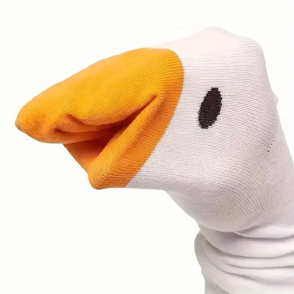 10 Pairs Cartoon Women Socks Fashionable And Versatile Cute Design Funny Goose Breathable Soft Comfortable Women Casual Socks-belleandkai.com