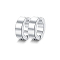 1 Pair/9 Pairs Non-Piercing Earrings Stainless Steel Clip On Hoop Earrings For Men Women Paved CZ Ear Clip Earrings Set-belleandkai.com