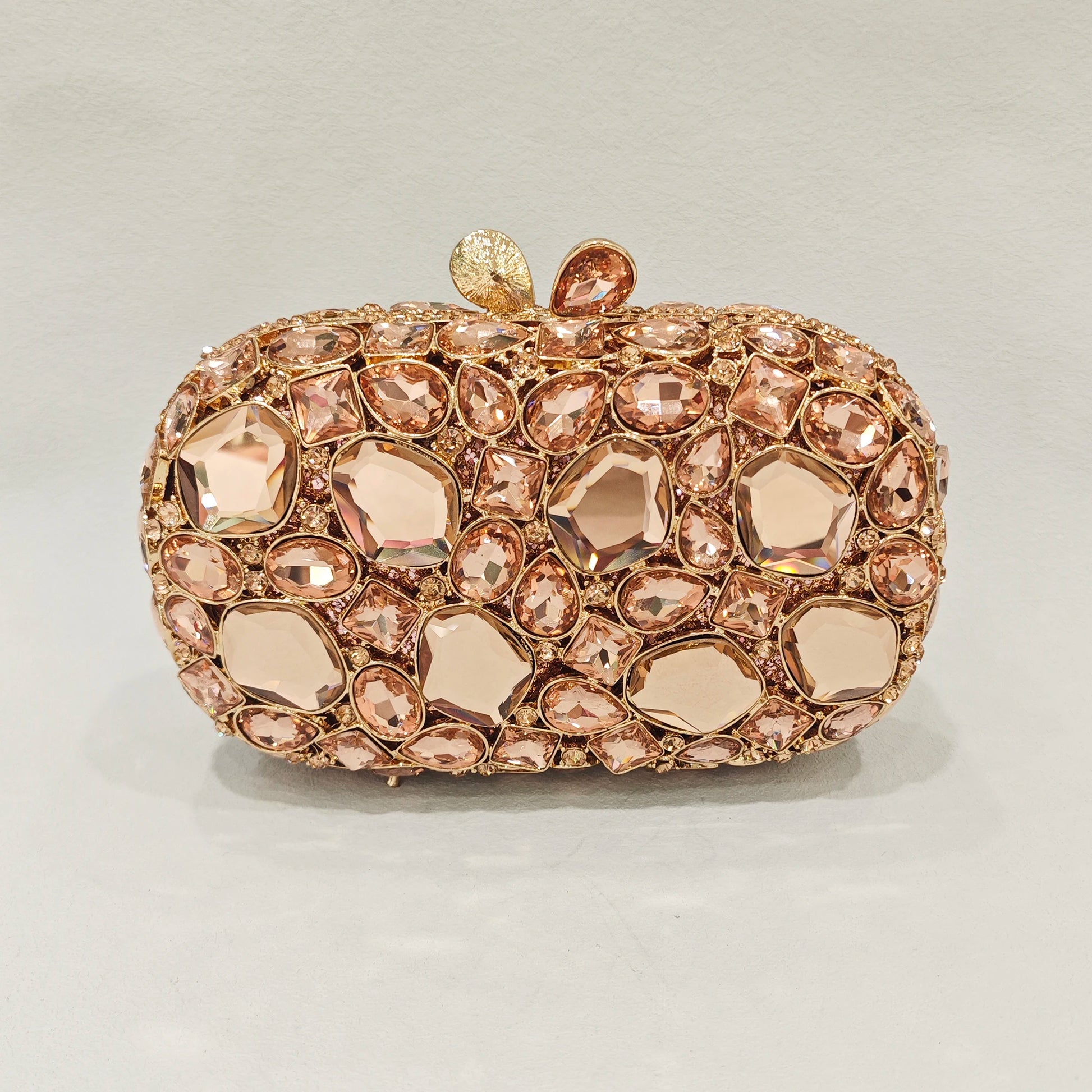 WHTUOHENLarge Silver Stones Wedding Dress Purses Women Bridal Crystal Handbags Rhinestone Party Prom Evening Clutches Minaudiere-belleandkai.com