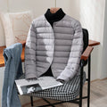 2023 New Arrivals Autumn Winter Warm Women White Duck Down Slim Jackets Female Fashion Ultra Lightweight Packable Puffer Coats-belleandkai.com