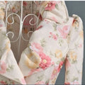 2025 Spring Autumn Women Trench New Flower Coat Medium and Long Windbreaker with Large Collar Women's Clothing-belleandkai.com