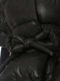 DEAT Fashion Women's Cotton-padded Coat Lapel Loose Zipper Solid Color Thick Warm Parka Jackets Winter 2024 New Tide 7AB4885-belleandkai.com