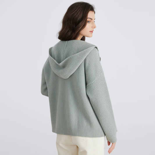 BC937 Luxury brand womens Clothing hooded wool coats Winter long sleeved clothes-belleandkai.com