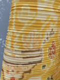 LANMREM Women's Elegant Pleated Printed Trench Coat Lapel Long Sleeve Loose Temperament Cardigan Robe Fashion 2025 New 2DE759-belleandkai.com