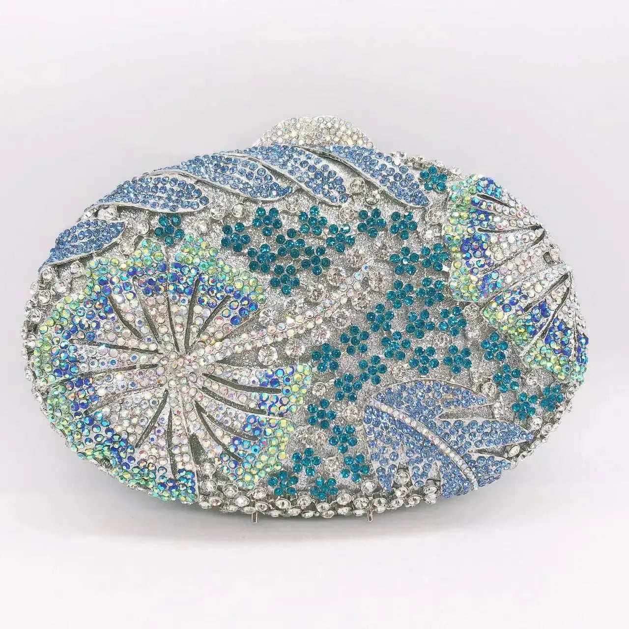 Blue/Yellow/White Multicolored Diamond Crystal Clutch Rhinestone Women Clutches High Quality Phone Wallet Best  Party Purse Bag-belleandkai.com