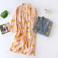 Japanese kimono dressing gown spring and autumn ladies cotton crepe cloth thin summer bathrobe home service sleepwear bath robe-belleandkai.com