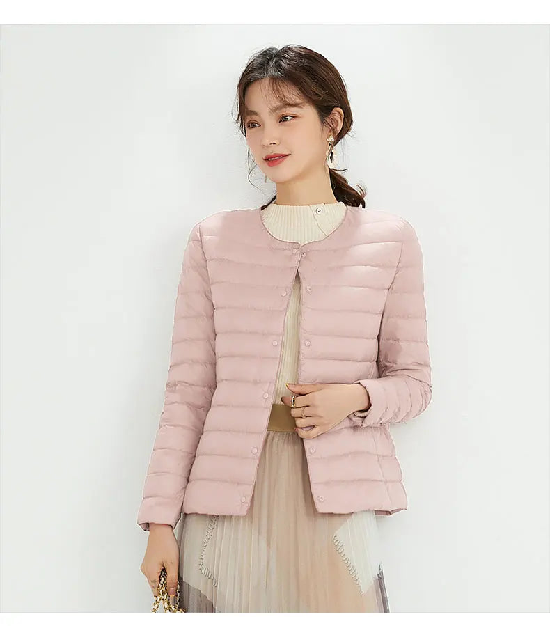 New Autumn Windbreaker 90% Duck Down Matte Fabric Lightweight Coat Ultra Light Women Warm Female Parka  Down Jackets Plus Coats-belleandkai.com