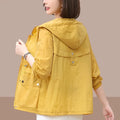 2025 New Summer Women's Jacket Thin Coat Casual Windbreaker Sun Protection Jackets Basic Zipper Coat Tops Female-belleandkai.com