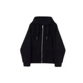 Loose Zipper Hoodie Women's Spring Autumn Thin Style Student Casual Wear Purple Sweatshirt Korean Lazy Fashion Versatile Outerwe-belleandkai.com