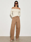 European style  American retro  high waisted wide leg jeans for women  new style for spring summer 2025  loose and slimming effe-belleandkai.com