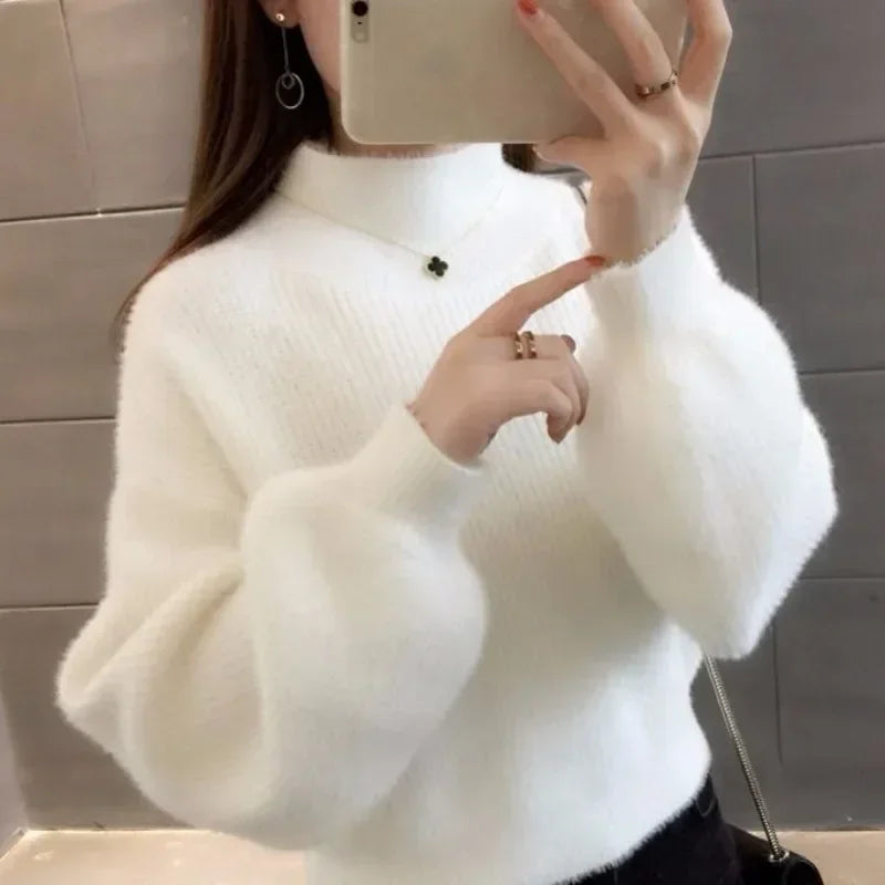 Trend Long Sleeve Korean Style Ladies Pullovers Cheap Top Fall Fashion 2024 Sale All Offers Autumn Elegant Women's Knit Sweater-belleandkai.com