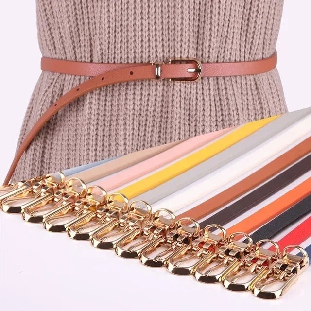 Stretch  Belt Women Fashion Waist Belt Thin Buckle Waistband for Fashion Ladies Belt Dress Apparel Accessories New Style 2023-belleandkai.com