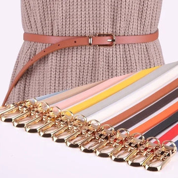 Stretch  Belt Women Fashion Waist Belt Thin Buckle Waistband for Fashion Ladies Belt Dress Apparel Accessories New Style 2023-belleandkai.com