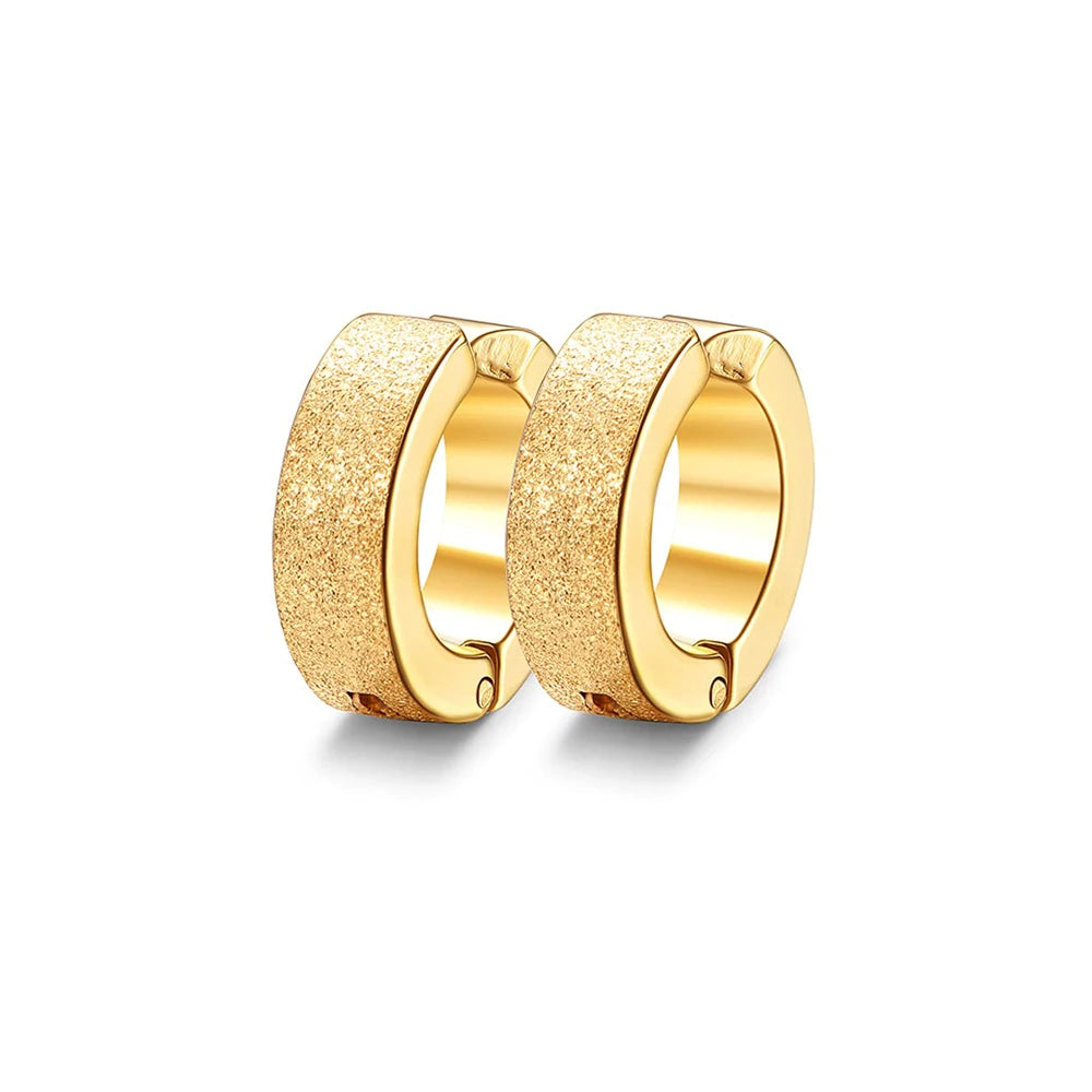 1 Pair/9 Pairs Non-Piercing Earrings Stainless Steel Clip On Hoop Earrings For Men Women Paved CZ Ear Clip Earrings Set-belleandkai.com