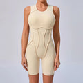 Women Tracksuit Sports Overalls Padding Sporty Jumpsuit Sportswear Woman Gym Set Sleeveless Yoga Clothing Suit for Fitness Set-belleandkai.com