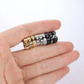 1 Pair/9 Pairs Non-Piercing Earrings Stainless Steel Clip On Hoop Earrings For Men Women Paved CZ Ear Clip Earrings Set-belleandkai.com