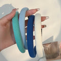 New Korean Simple Striped Solid Color Hair Band for Women's Sweet Versatile Face Washing Headband Girls Hair Accessories-belleandkai.com