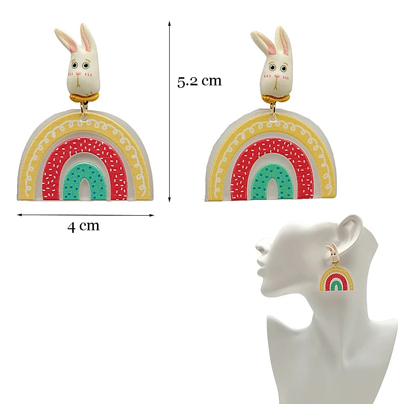 Top Sale Fashion Colourful Dangle Earrings for Women Accessories Stud Earring Y2K Pendientes New In Resin Earings-belleandkai.com